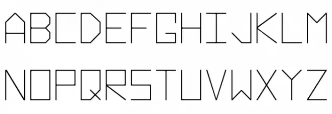 Hyperspace Schriftart Groß
