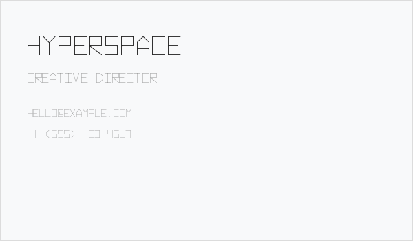 Hyperspace Business Card