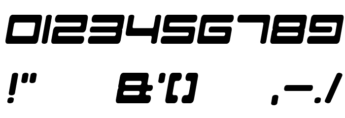 Hyperspeed Font OTHER CHARS