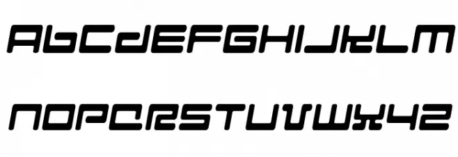 Hyperspeed Шрифта ВЕРХНИЙ