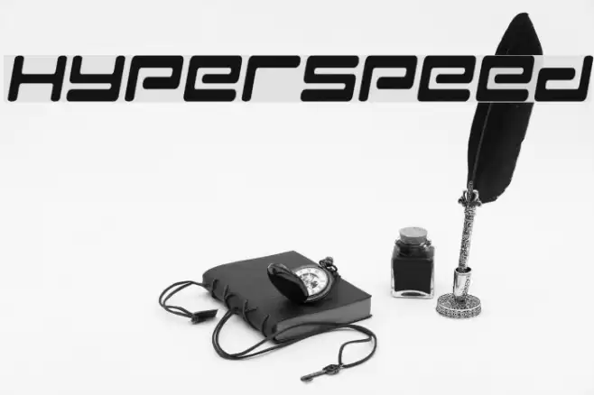 Hyperspeed Font examples