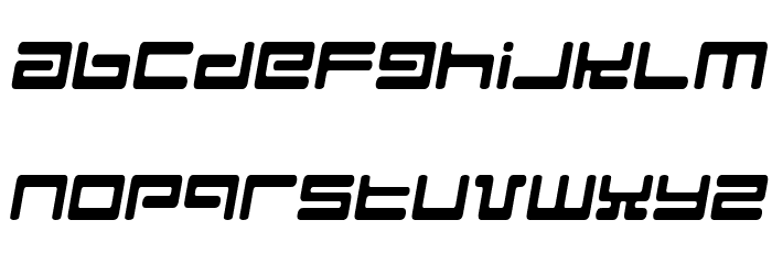 Hyperspeed Font LOWERCASE