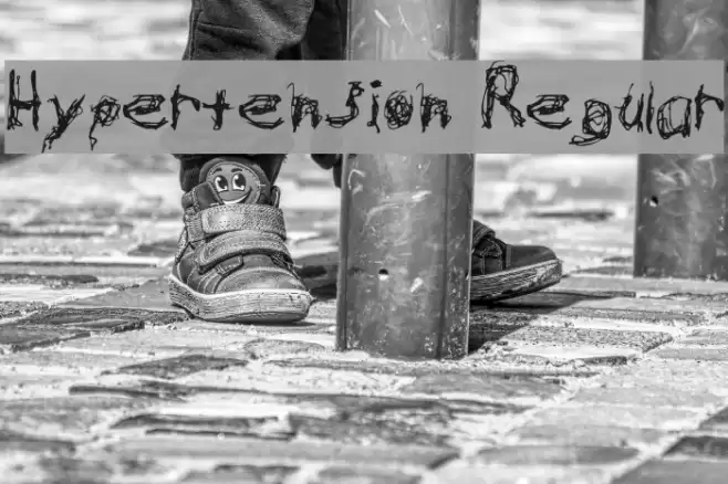 Hypertension Regular Schriftart examples