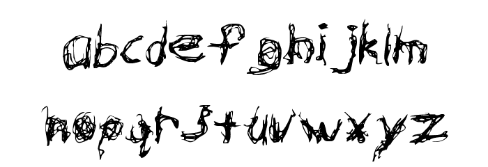 Hypertension Regular Font LOWERCASE