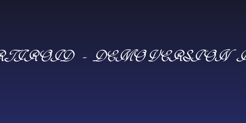 Hypertiroid - demo version Italic Social Header