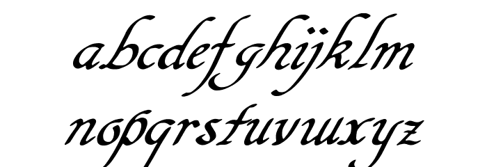 Hypertiroid - demo version Italic Font LOWERCASE