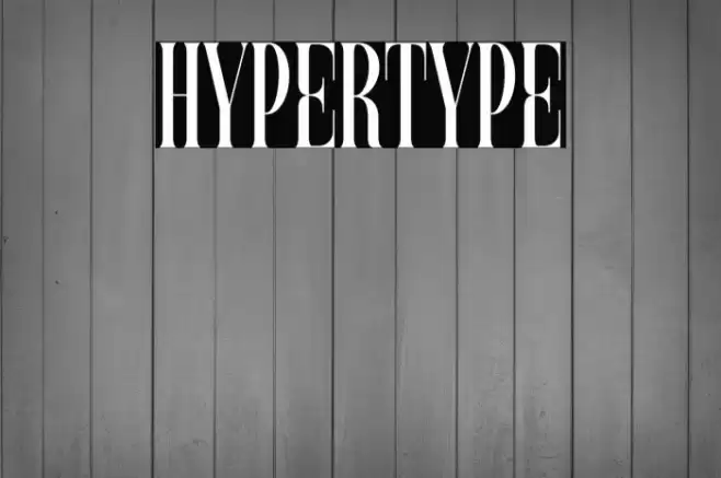 Hypertype Font examples