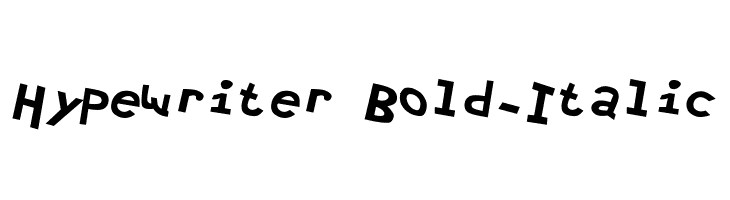 Hypewriter Bold-Italic  Descarca Fonturi Gratis