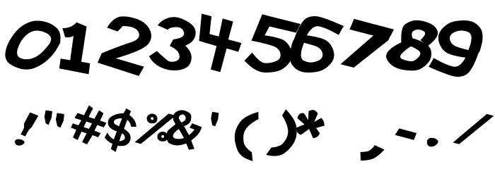 Hypewriter Bold-Italic Font OTHER CHARS