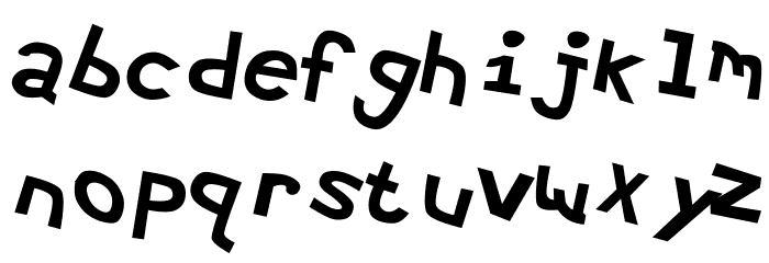Hypewriter Bold-Italic Font LOWERCASE
