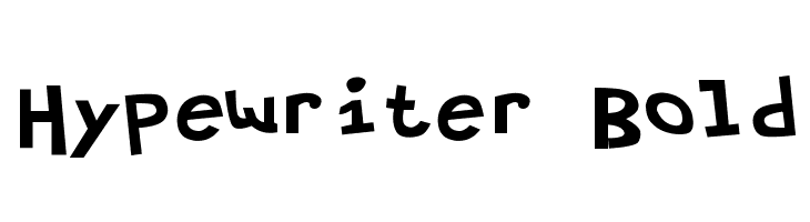 Hypewriter Bold  Frei Schriftart Herunterladen
