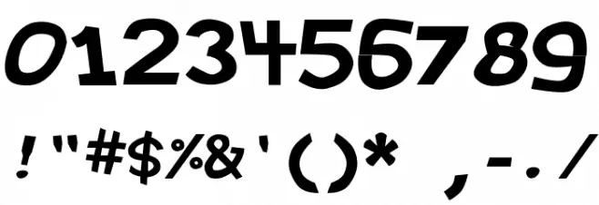 Hypewriter Bold Font OTHER CHARS