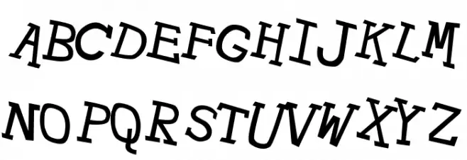 Hypewriter Italic Fonte MAIÚSCULAS