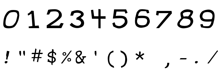 Hypewriter Font OTHER CHARS