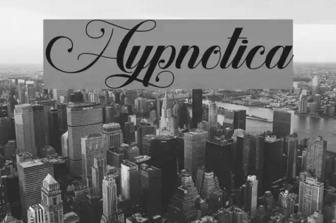 Hypnotica Font examples