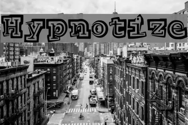Hypnotize Font examples