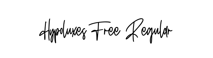 Hypoluxes Free Regular  font caratteri gratis