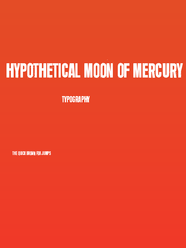 Hypothetical moon of Mercury Poster