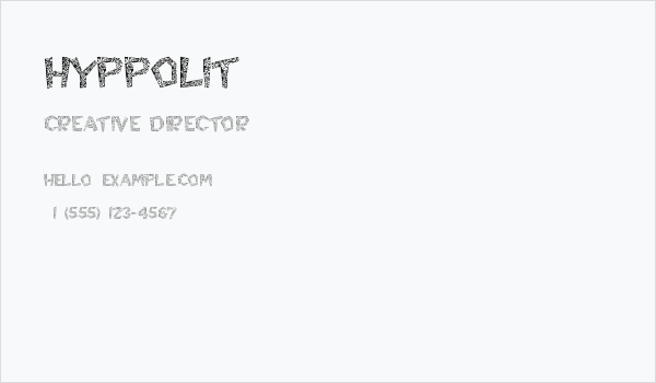 Hyppolit Business Card