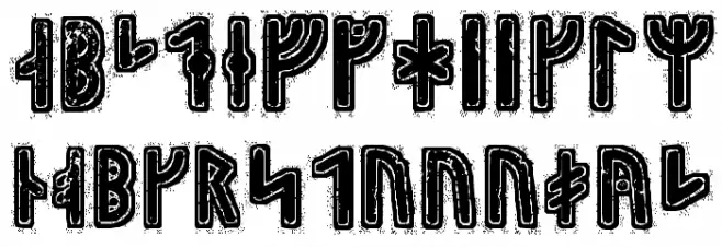 Hyrrokkin Runic Fonte MAIÚSCULAS