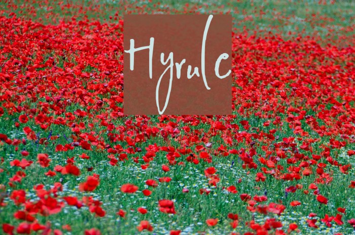 Hyrule Font examples