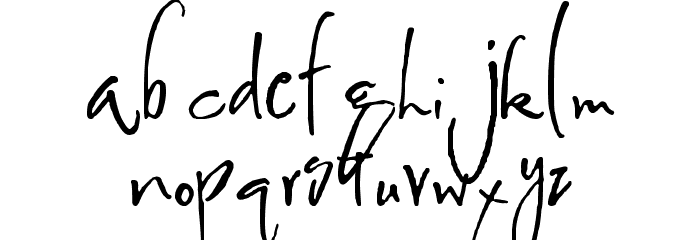 Hyrule Font LOWERCASE