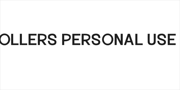 Hysteria Rollers Personal Use Sans Serif Logo