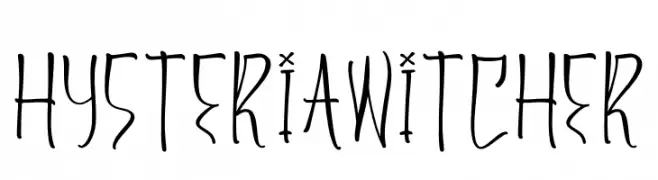 Hysteria Witcher  Frei Schriftart Herunterladen