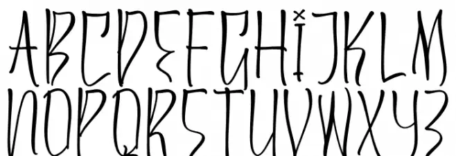 Hysteria Witcher Font Litere mari