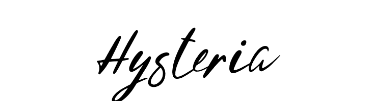 Hysteria Font