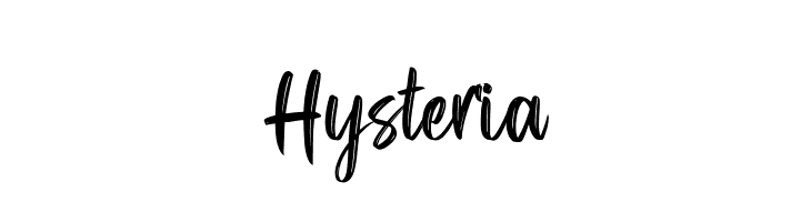 Hysteria  font caratteri gratis
