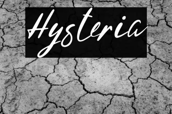 Hysteria Font examples