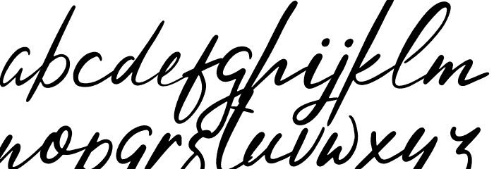 Hysteria Font LOWERCASE