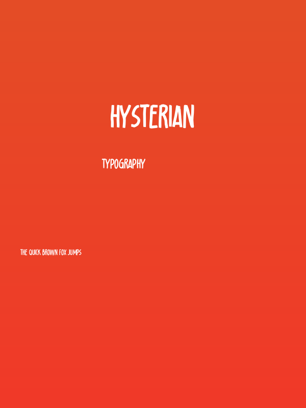 Hysterian Poster