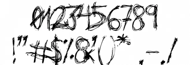 Hysterical Font OTHER CHARS