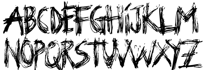 Hysterical Font LOWERCASE