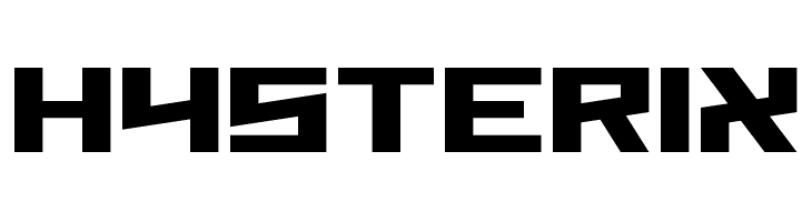 Hysterix  font caratteri gratis