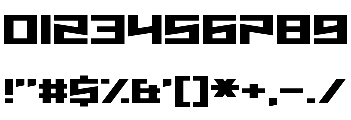 Hysterix Font OTHER CHARS