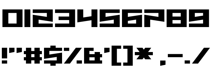 Hysterix Font OTHER CHARS