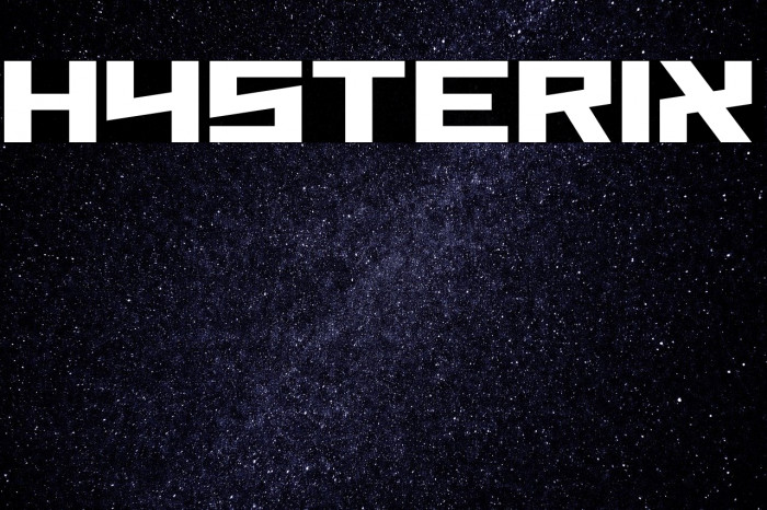 Hysterix Font examples