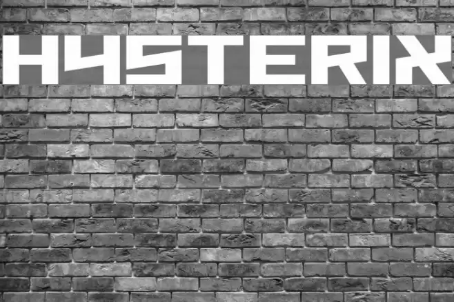 Hysterix Font examples