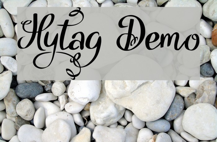 Hytag Demo Font examples