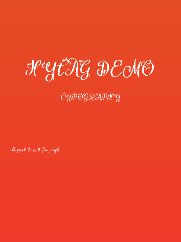 Hytag Demo Poster