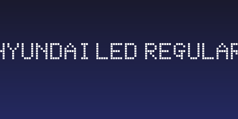 Hyundai LED Regular Social Header