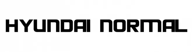 Hyundai Normal  フリーフォントのダウンロード