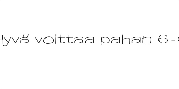 Hyvä voittaa pahan 6-0 Logo