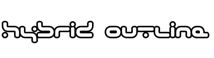 hybrid Outline Font