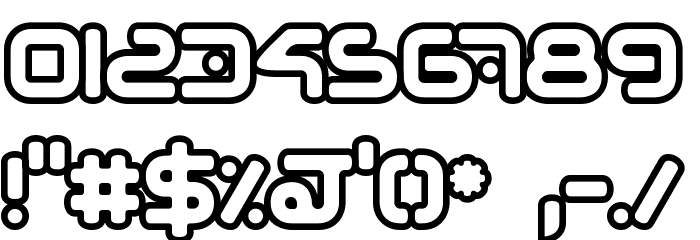 hybrid Outline Font OTHER CHARS