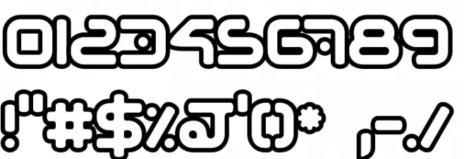 hybrid Outline Font OTHER CHARS
