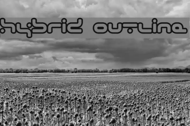 hybrid Outline Font examples